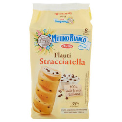 MULINO BIANCO FLAUTI STRACCIATELLA SNACK CON LECHE 100% FRESCA ITALIANA 280G