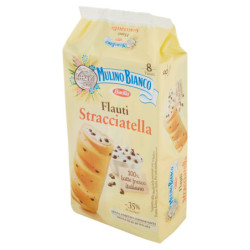 MULINO BIANCO FLAUTI STRACCIATELLA SNACK WITH 100% FRESH ITALIAN MILK 280G