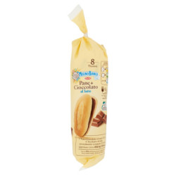 SNACK PAN MULINO BIANCO+CHOCOLATE 8 PIEZAS 300G