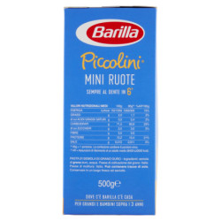 BARILLA PICCOLINI MINI ROUES DE BLÉ ITALIEN 500G