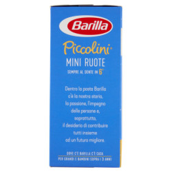 BARILLA PICCOLINI MINI ROUES DE BLÉ ITALIEN 500G