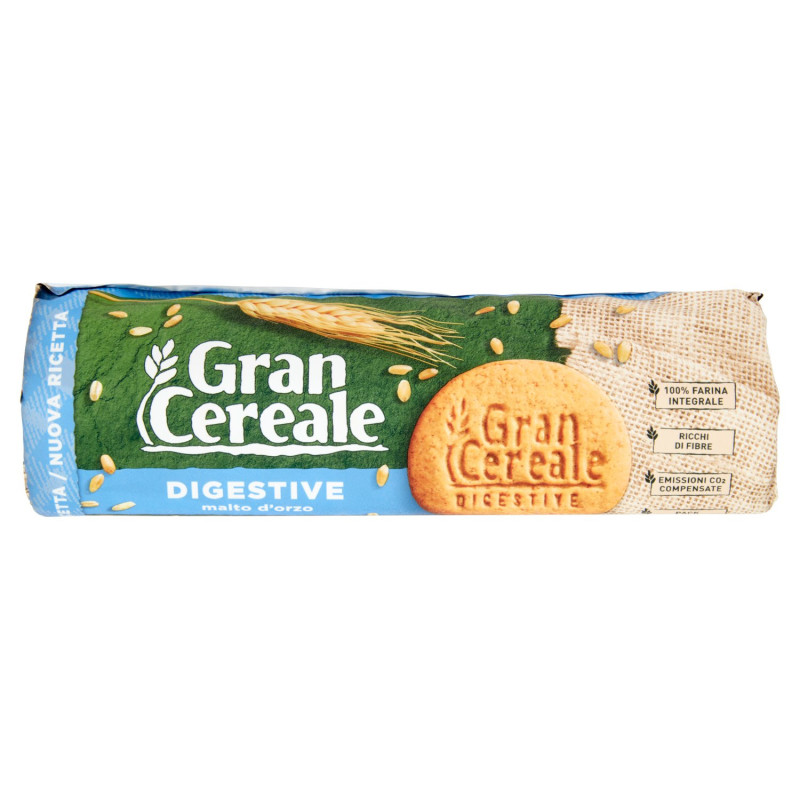 GRAN CEREALE BISCUITS GRAN CEREALE DIGESTIVE BARLEY MALT TUBE 250G