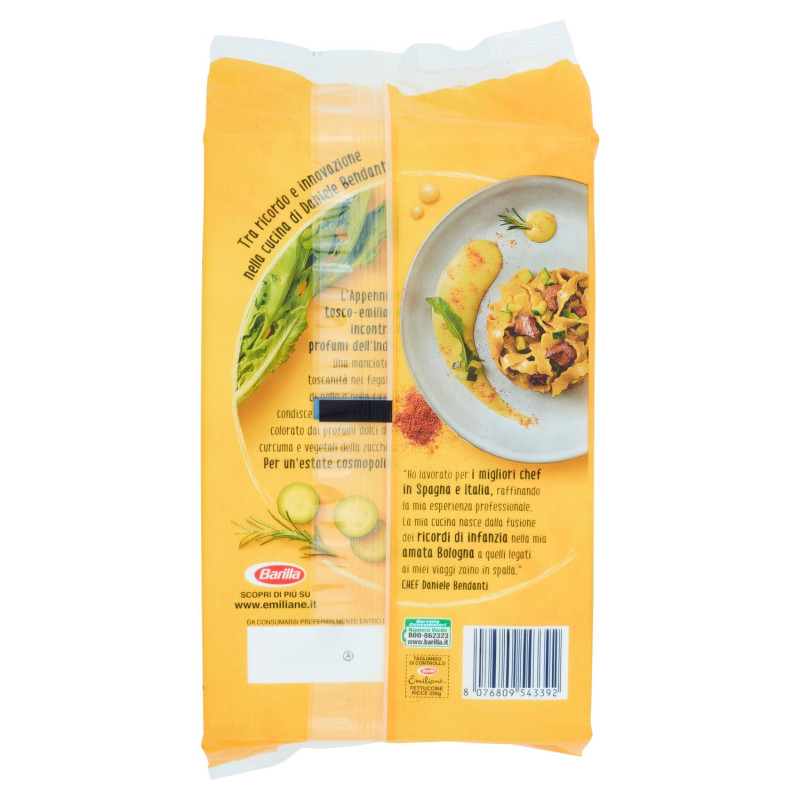 BARILLA EMILIANE FETTUCCINE AL HUEVO RIZADO 250G