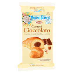 MULINO BIANCO CRUCEROS DE CHOCOLATE SNACK SIN ADITIVOS CONSERVANTES 6 PIEZAS 300G