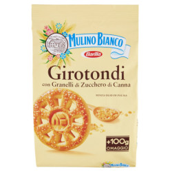 Mulino Bianco Girotondi Biscotti con Granelli di Zucchero di Canna 800g