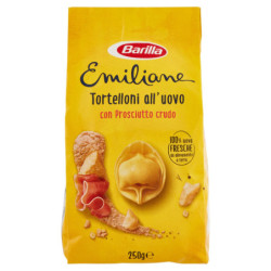 BARILLA EMILIANE GEFÜLLTE EI-PASTA-EI-TORTELLONI MIT ROHSCHINKEN 250G