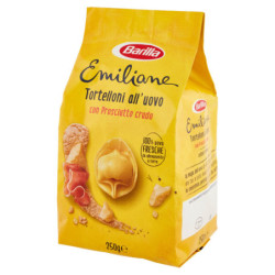 BARILLA EMILIANE PASTA CON HUEVO RELLENO TOTELLONI DE HUEVO CON JAMÓN CRUDO 250G