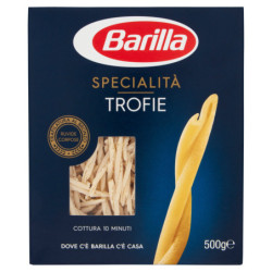 BARILLA PASTA SPECIALTIES TROFIE WHEAT 100% ITALIAN 500G