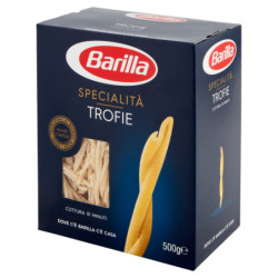 BARILLA-NUDELSPEZIALITÄTEN TROFIE-WEIZEN, 100 % ITALIENISCH, 500 g