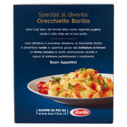 ESPECIALIDAD DE PASTA BARILLA ORECCHIETTE 100% TRIGO ITALIANO 500G