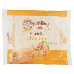 Mulino Bianco Piadelle Sfogliate Ideale per Piadina 3pz 330g