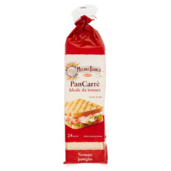 MULINO BIANCO PAN CARRÈ BREAD IDEAL FOR TOAST 24 SLICES 430G