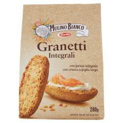 Mulino Bianco Granetti Crostini integrali Ricchi di Fibre 280g