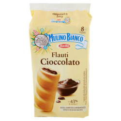 MULINO BIANCO FLUTI SNACK DE CHOCOLATE SIN ADITIVOS CONSERVANTES 280G