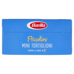 BARILLA PICCOLINI MINI TORTIGLIONI DE TRIGO ITALIANO 500G