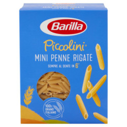 BARILLA PICCOLINI TRIGO ITALIANO MINI PENNE RIGATE 500G