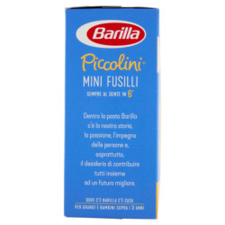 BARILLA PICCOLINI ITALIAN WHEAT MINI FUSILLI 500G