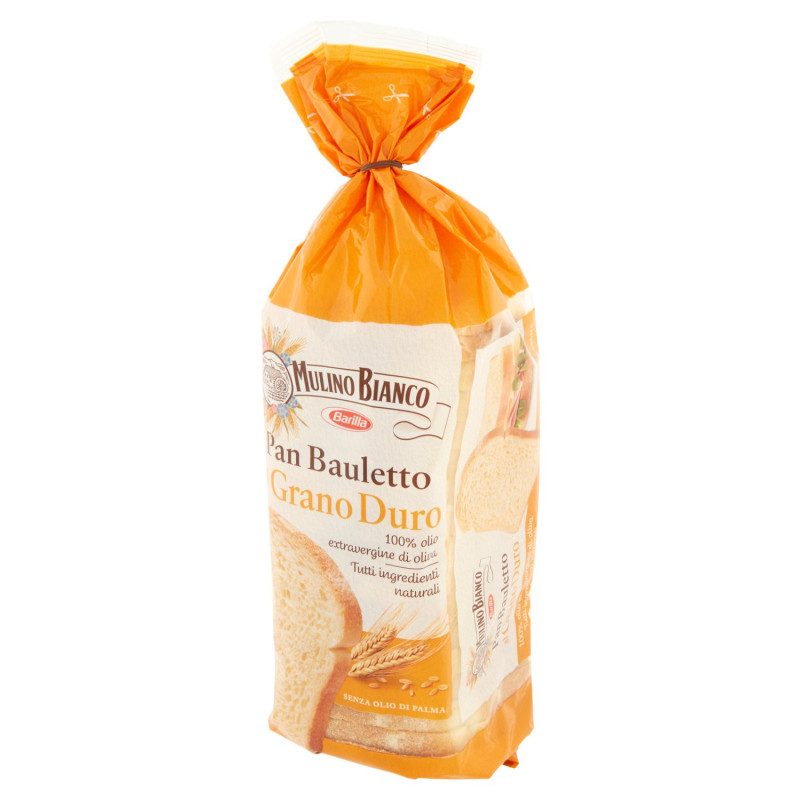 Mulino Bianco Pan Bauletto Grano Duro Pane Ideale per Panini 400g