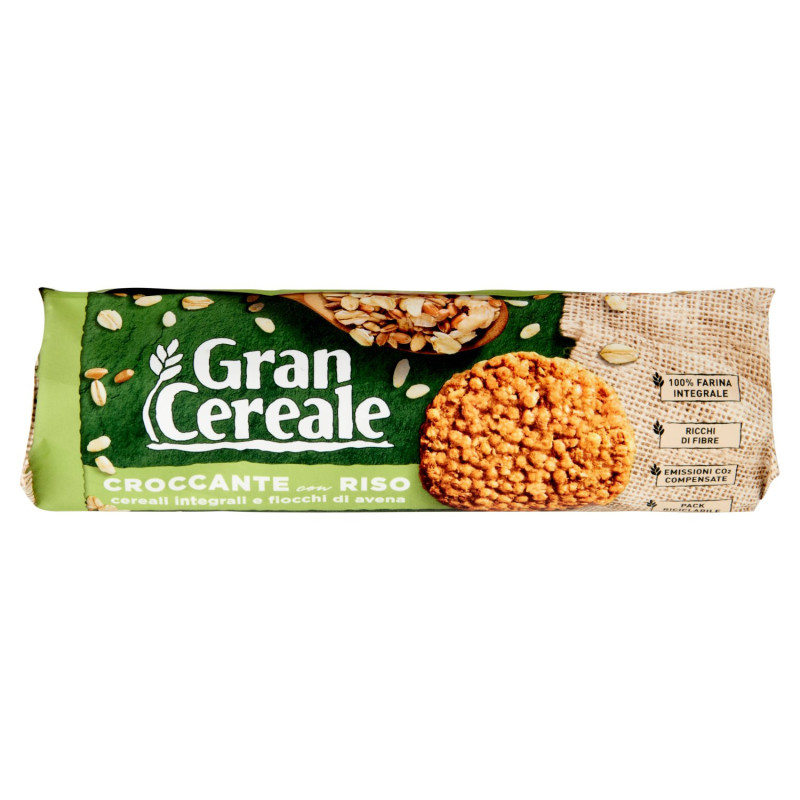 GALLETAS GRAN CEREALE ARROZ Y COPOS DE MAÍZ GRAN CEREALE TUBO 230G