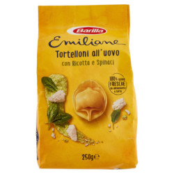 BARILLA EMILIANE EGG PASTA EI TORTELLONI MIT RICOTTA UND SPINAT 250G