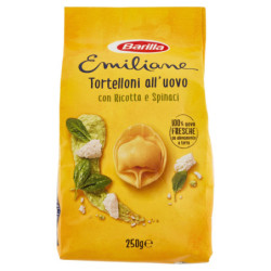 Barilla Emiliane Pasta all'uovo Tortelloni all'uovo con ricotta e spinaci 250g