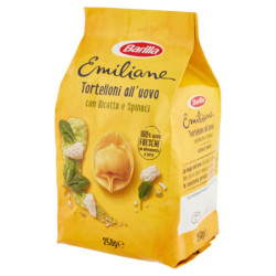 BARILLA EMILIANE EGG PASTA EGG TORTELLONI WITH RICOTTA AND SPINACH 250G