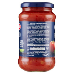 BARILLA SALSA DE TOMATE Y ALBAHACA 100% ITALIANA 400G