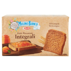 Mulino Bianco Fette Biscottate Integrali Ricche di Fibre 630g