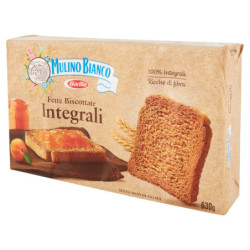 Mulino Bianco Fette Biscottate Integrali Ricche di Fibre 630g