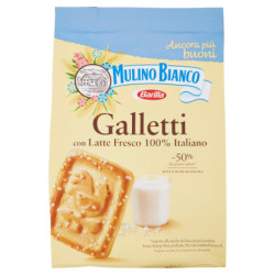 Mulino Bianco Galletti Biscotti con Latte Fresco 100% Italiano 800g