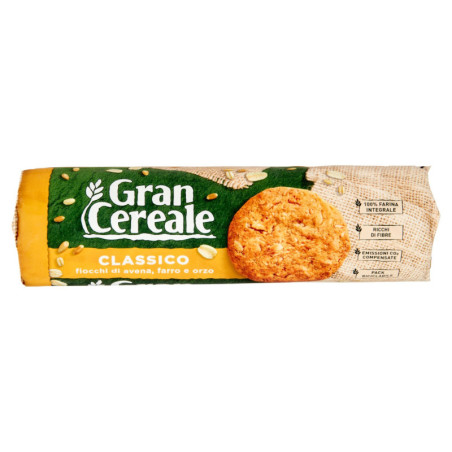 GALLETAS GRAN CEREALE GRAN CEREALE CLASSICO COPOS DE AVENA ESPELTA CEBADA 250G TUBO