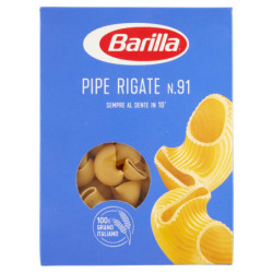 BARILLA PASTA PIPE RIGATE N.91 100% GRANO ITALIANO 500G