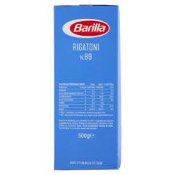 Barilla Pasta Rigatoni n.89 100% Grano Italiano 500g