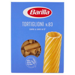 PASTA DE BARILLA TORTIGLIIONI N.83 TRIGO 100% ITALIANO 500G