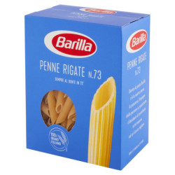 PASTA BARILLA PENNE RIGATE N.73 TRIGO 100% ITALIANO 500G