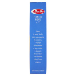 PASTA BARILLA PENNETTE RIGATE N.72 TRIGO 100% ITALIANO 500G