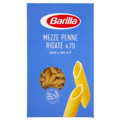 Barilla Pasta Mezze Penne Rigate n.70 100% Grano Italiano 500g