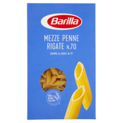 BARILLA PASTA MEZZE PENNE RIGATE N.70 100% ITALIAN WHEAT 500G