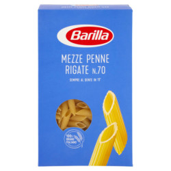 BARILLA PASTA MEZZE PENNE RIGATE N.70 100% ITALIAN WHEAT 500G