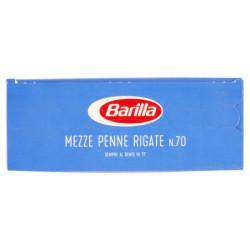 BARILLA PASTA MEZZE PENNE RIGATE N.70 100% ITALIAN WHEAT 500G