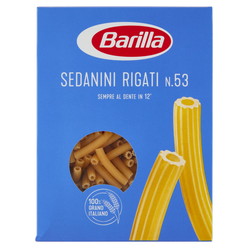 Barilla Pasta Sedanini Rigati n.53 100% Grano Italiano 500g