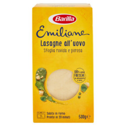 BARILLA EMILIANE EI-PASTA-EI-LASAGNE RAUER UND PORÖSER GEBÄCK 500G