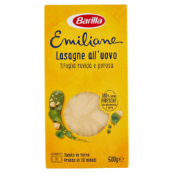 BARILLA EMILIANE EI-PASTA-EI-LASAGNE RAUER UND PORÖSER GEBÄCK 500G