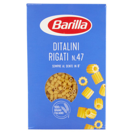 Barilla Pasta Ditalini Rigati n.47 100% Grano Italiano 500g