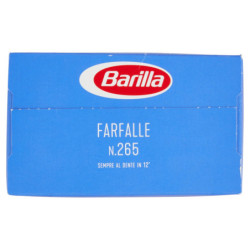 BARILLA PASTA FARFALLE N.265 100% ITALIAN WHEAT 500G