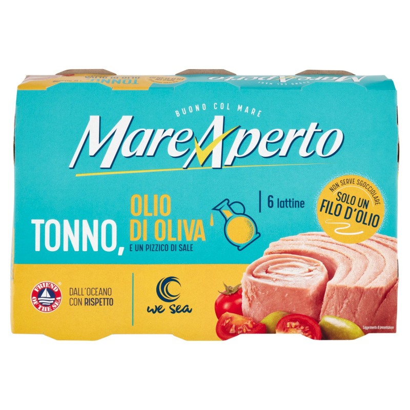 ATÚN DE MAR CON SÓLO UN HILO DE ACEITE 6 X 60 G