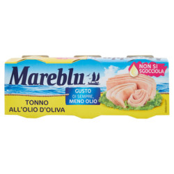 MAREBLU TUNA IN OLIVE OIL 3 X 60 G