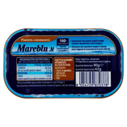 MAREBLU SMOKED MACKEREL FILLETS IN OLIVE OIL 90 G