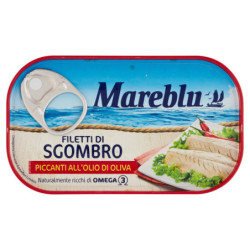 MAREBLU FILETES DE MACKERE PICANTE EN ACEITE DE OLIVA 90 G