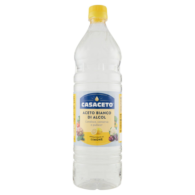 VINAIGRE D'ALCOOL BLANC AROMATISÉ CITRON CASACETO 1000 ML